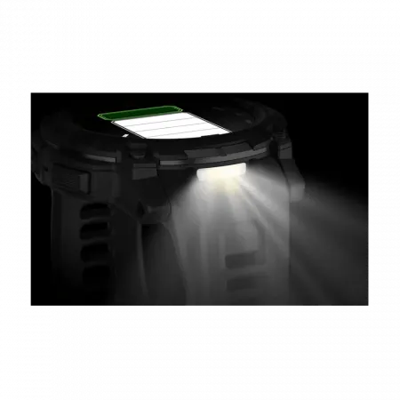 Смарт-годинник Garmin Instinct 3 50 мм, AMOLED, Tactical Edition Black чорний з чорним силіконовим ремінцем