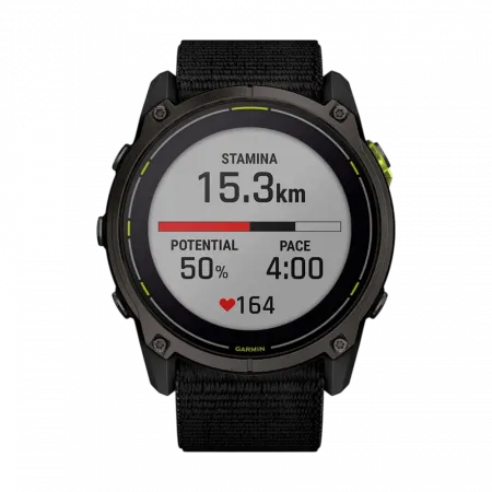 Смарт-годинник Garmin Enduro 3 51 мм з чорним нейлоновим ремінцем UltraFit