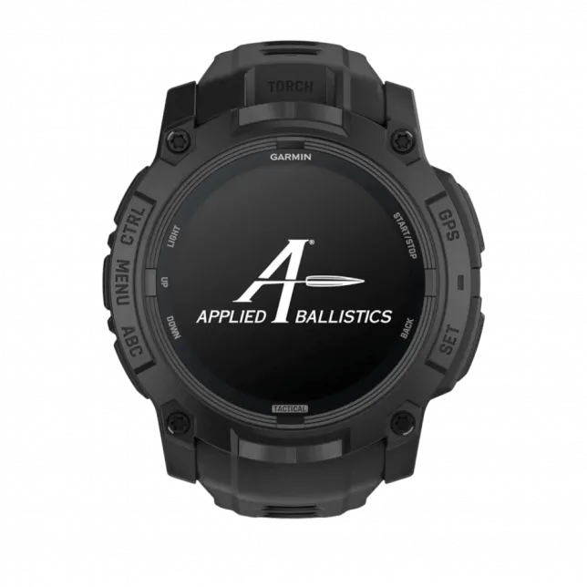 Смарт-годинник Garmin Instinct 3 50 мм, AMOLED, Tactical Edition Black чорний з чорним силіконовим ремінцем