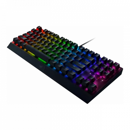 Клавіатура механічна Razer BlackWidow V3 TKL 87key, Green Switch, USB-A, EN/RU, RGB, чорний