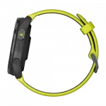Смарт-годинник Garmin Forerunner 965 Carbon Grey DLC Titanium Bezel з чорним корпусом та Amp Yellow/Black силіконовим ремінцем