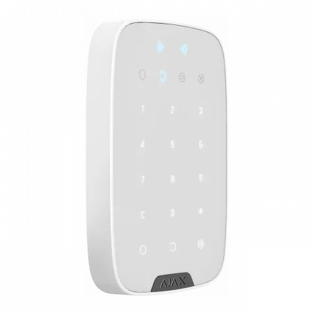 Бездротова сенсорна клавіатура Ajax Keypad Plus, jeweller, бездротовий, білий