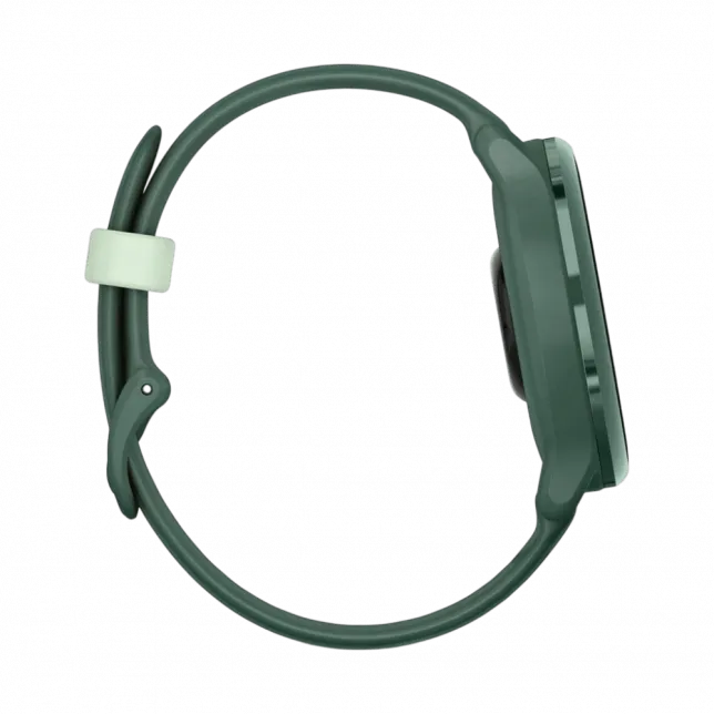 Смарт-годинник Garmin Vivoactive 6 Metallic Jasper Green з Jasper Green зеленим силіконовим ремінцем