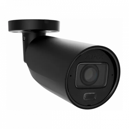 IP-камера дротова Ajax BulletCam HLVF 8 MP Black, 2.8–12 мм, PoE, True WDR, IP67, ІЧ 60 м, LED 40 м, аудіо, кут огляду 31° до 111°, вулична, чорна, 126278.217.BL1