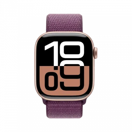 б/у Apple Watch Series 10 GPS 42mm Rose Gold Aluminum Case with Plum Sport Loop