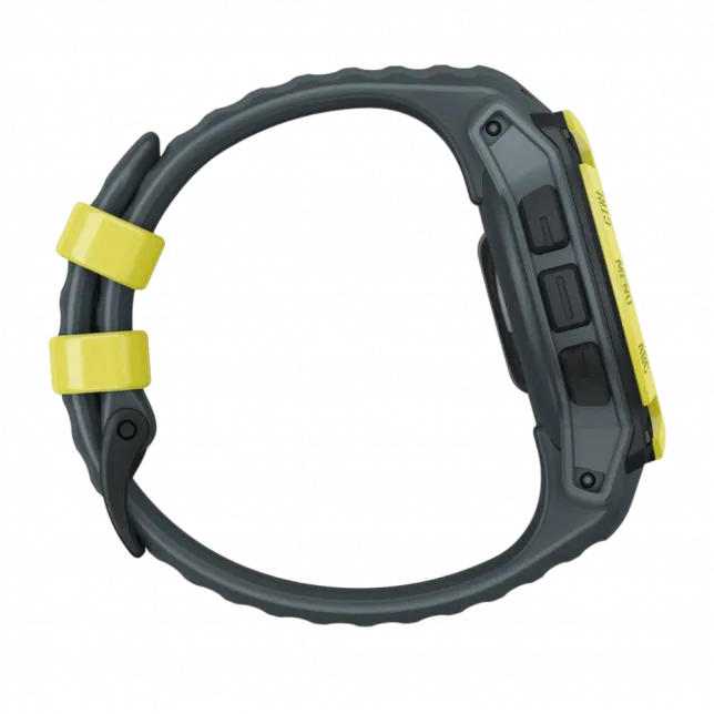 Смарт-годинник Garmin Instinct E 40 мм Electric Lime жовтий з Twilight сірим силіконовим ремінцем