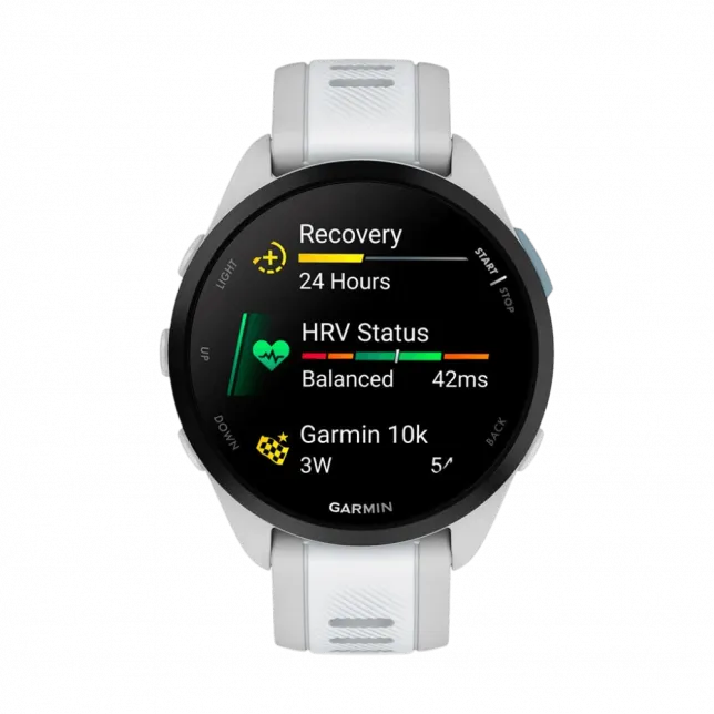 Смарт-годинник Garmin Forerunner 165 Mist Grey/Whitestone білий