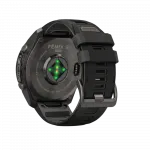 Смарт-годинник Garmin Fenix 9 Pro - inReach, 51мм Carbon Gray DLC Titanium з Black/Pebble Grey чорним/темно-сірим силіконовим ремінцем