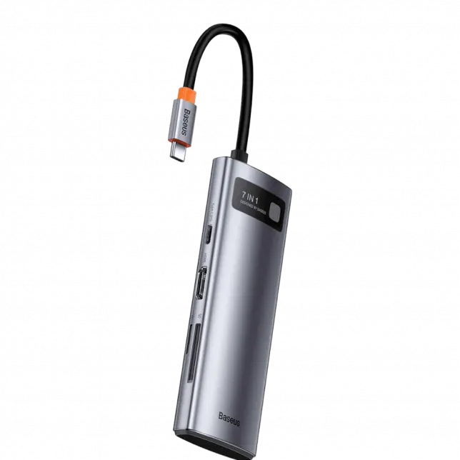 Перехідник Baseus HUB 7-in-1 Space Gray