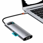 Перехідник Baseus HUB 8-in-1 Type-C Space Gray