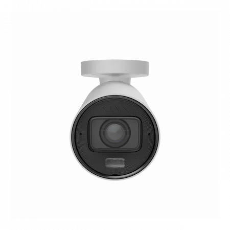 IP-камера дротова Ajax BulletCam HLVF 8 MP White, 2.8–12 мм, PoE, True WDR, IP67, ІЧ 60 м, LED 40 м, аудіо, кут огляду 31° до 111°, вулична, біла, 126279.217.WH1