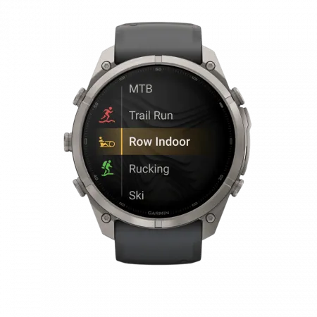 Смарт-годинник Garmin Fenix 9 Pro - inReach, 51мм Titanium з Graphite/Black темно-сірим/чорним силіконовим ремінцем