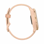 Смарт-годинник Garmin Vivoactive 6 Metallic Pink Dawn з Pink Dawn рожевим силіконовим ремінцем
