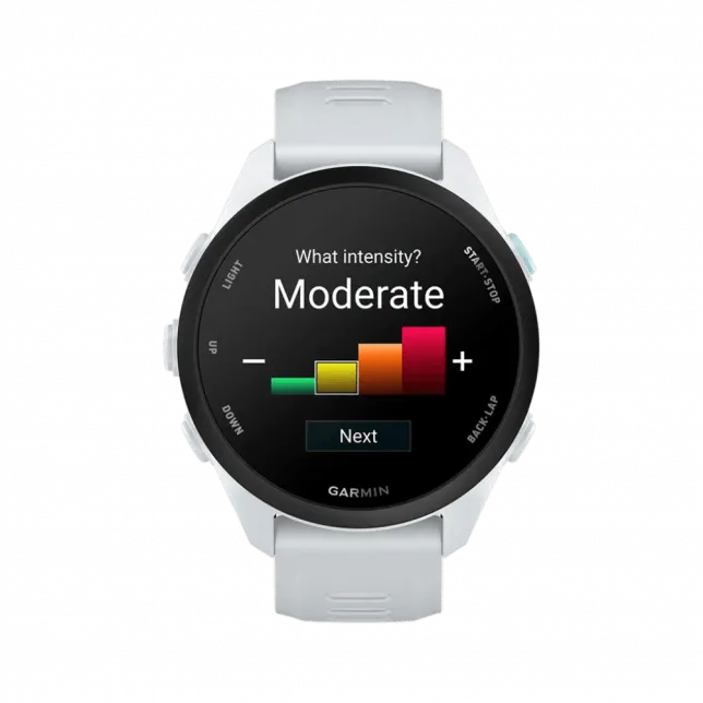 Смарт-годинник Garmin Forerunner 70 Whitestone з білим силіконовим ремінцем
