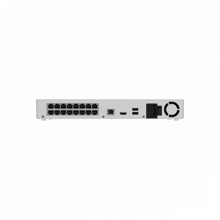 Мережевий відеореєстратор Ajax NVR H2D16PAC 16 white, HDMI 4K, 2 HDD, 16 PoE, 16 каналів, білий, 140917.122.WH1