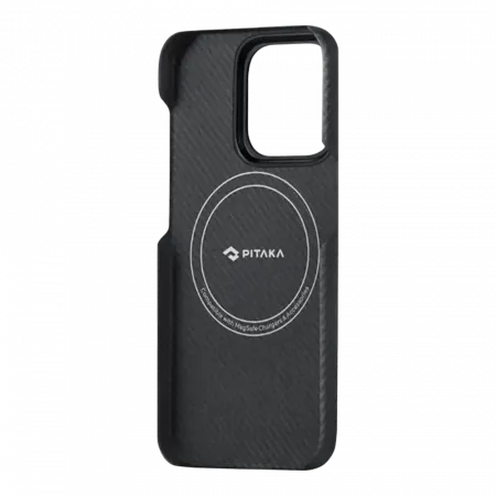 Чохол Pitaka MagEZ Case 4 Twill 600D for iPhone 15 Pro Black/Grey