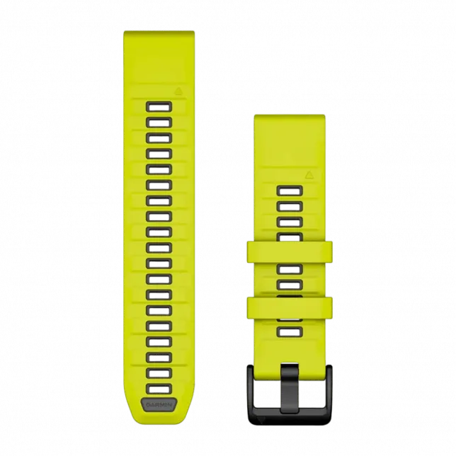 Ремінець QuickFit 22 мм, Amp Yellow/Graphite жовтий/темно-сірий силіконовий