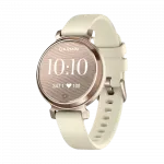 Смарт-годинник Garmin Lily 2 Sport Cream Gold з Coconut світло-бежевим силіконовим ремінцем