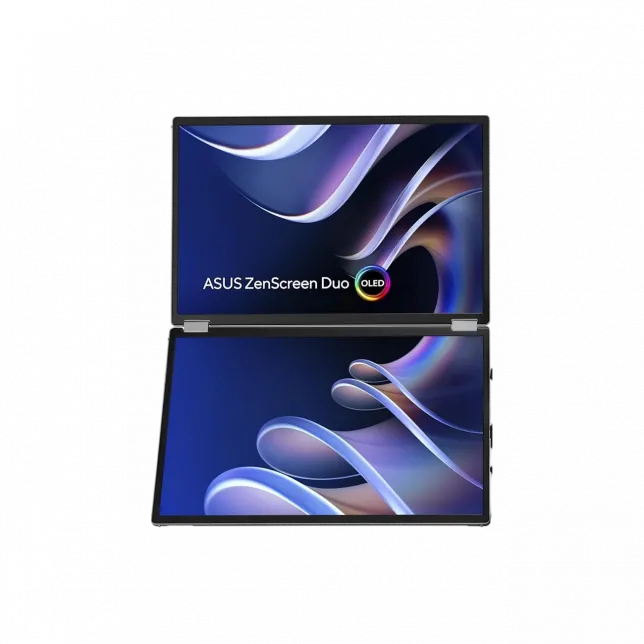 Монітор портативний Asus 2x14" ZenScreen DUO MQ149CD mHDMI, 2xUSB-C, OLED, 1920x1200, 16:10, DCI-P3 100%, HDR400, Cover