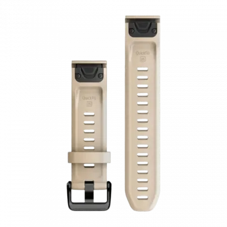 Ремінець QuickFit 20 мм, Limestone бежевий силіконовий
