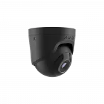 IP-Камера дротова Ajax TurretCam, 5мп, 2.8мм, Poe, True WDR, IP 65, ІЧ 35м, аудіо, кут огляду 100° до 110°, купольна, чорна