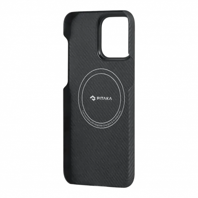 Чохол Pitaka MagEZ Case 4 Twill 600D for iPhone 15 Pro Max Black/Grey