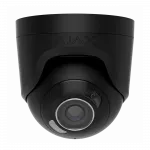 IP-Камера дротова Ajax TurretCam HL black, 8мп, 2.8мм, гібридне підсвічування IR 50м, білий Led 50м, Poe, True WDR, IP 65, ІЧ 50м, аудіо, кут огляду 100° до 110°, купольна, чорна