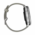 Смарт-годинник Garmin Venu 4 Silver з Silver Gray сірим силіконовим ремінцем