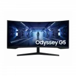 Монітор Samsung 34" Odyssey G5 C34G55TWW D-Sub, 2xHDMI, DP, VA, 3440x1440, 21:9, 165Hz, 1ms, CURVED