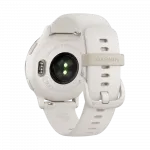 Смарт-годинник Garmin Vivoactive 5 Cream Gold Aluminum Bezel з корпусом кольору слонова кістка Ivory та силіконовим ремінцем