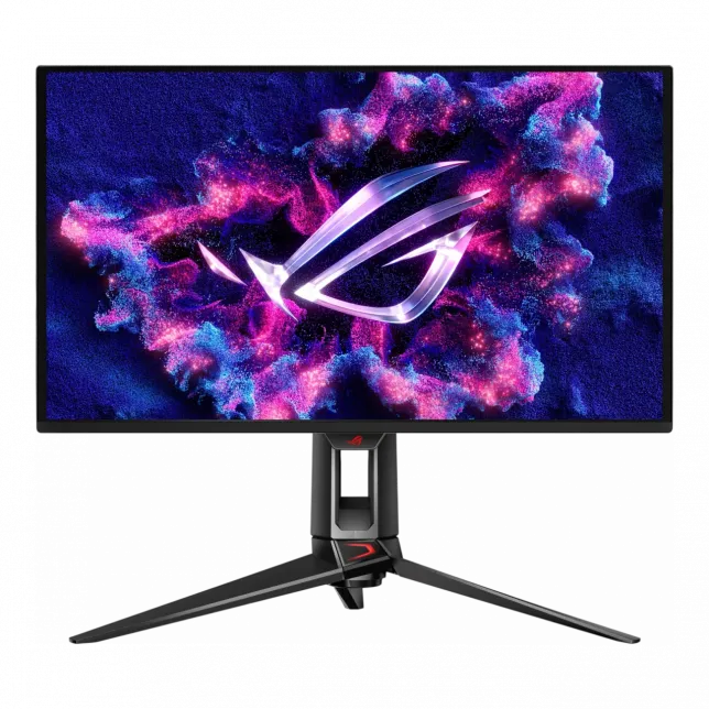 Монітор Asus 26.5" ROG Swift PG27UCDM 2xHDMI, DP, USB-C, 3xUSB, QD-OLED, 3840x2160, 240Hz, 0.03ms, DCI-P3 99%, G-SYNC, FreeSync, Pivot, HDR400