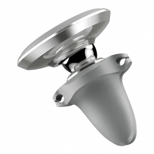 Автомобільний тримач Baseus Magnetic Air Vent Car Mount Holder with Cable Clip Silver