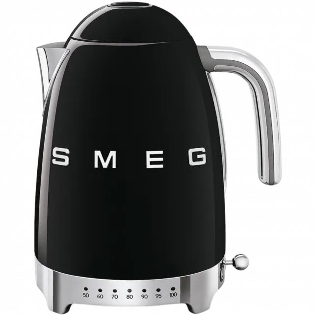 Чайник електричний з регулятором температури Smeg (Black)