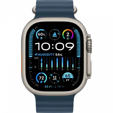 б/у Apple Watch Ultra 2 GPS + LTE 49mm Titanium Case with Blue Ocean Band