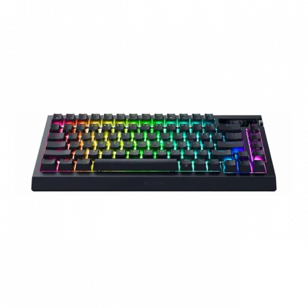 Клавіатура механічна Razer BlackWidow V4 Pro 75%, 81key, Mechanical Switches Gen-3, USB-A/WL/BT, EN, RGB, чорний