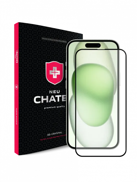 Захисне скло NEU Chatel Corning Gorilla Glass with Mesh для iPhone 15 Plus