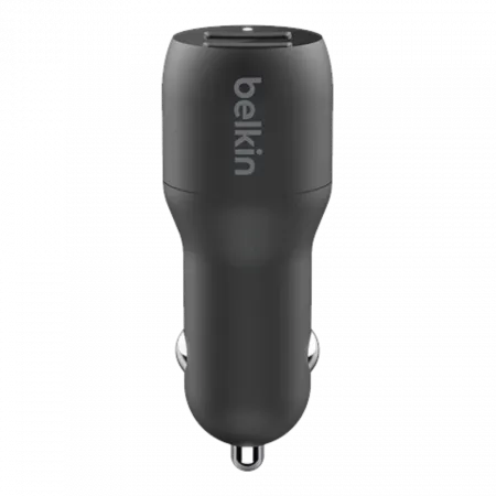 Автомобільний зарядний пристрій Belkin Car Charger 24W Dual USB-A Black