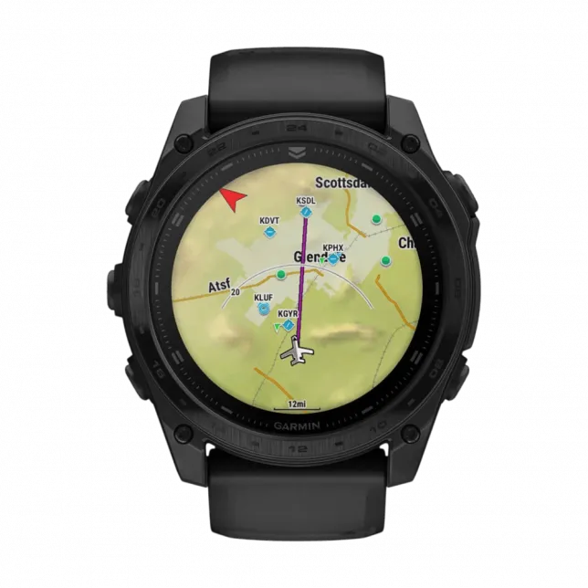 Смарт-годинник Garmin Tactix 8 51 мм AMOLED З балістичним калькулятором Applied Ballistics Ultralightght