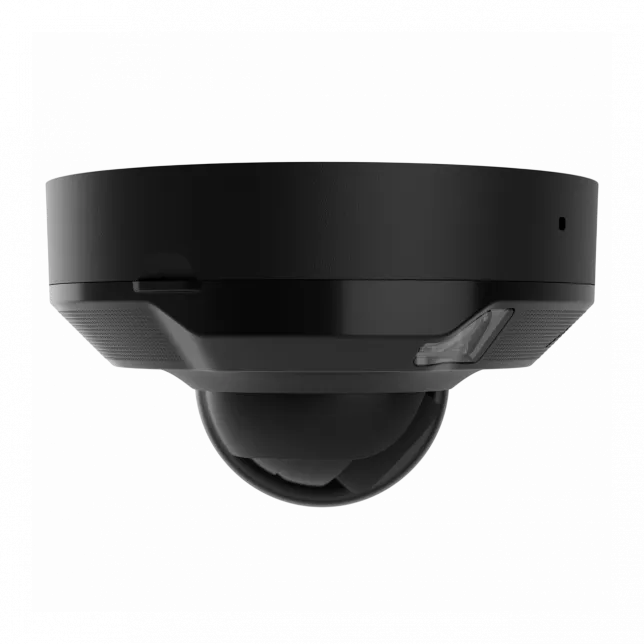 IP-Камера дротова Ajax DomeCam Mini HL black, 8мп, 2.8мм, гібридне підсвічування IR 15м, білий Led 15м, Poe, True WDR, IP 65, ІЧ 15м, аудіо, кут огляду 100° до 110°, міні купольна, чорна