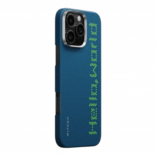 Чохол Pitaka Tactile Woven Hello World для iPhone 16 Pro Max