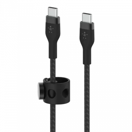 Кабель Belkin BRAIDED SILICONE USB-С-USB-С PVC 1m Black