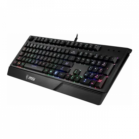 Клавіатура мембранна MSI Vigor GK20 UA 104key, USB-A, EN/UKR/RU, ColorLED, чорний