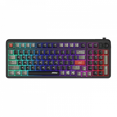 Клавіатура мембранна MSI FORGE GK110 UA 98key, USB-A, EN/UKR/RU, LED, чорний