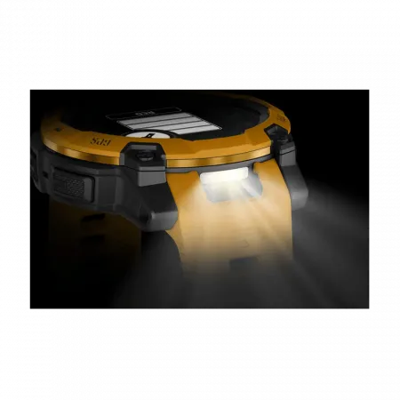 Смарт-годинник Garmin Instinct 3 45 мм, Solar Sunburst помаранчевий з Sunburst/Grey помаранчевим/сірим силіконовим ремінцем