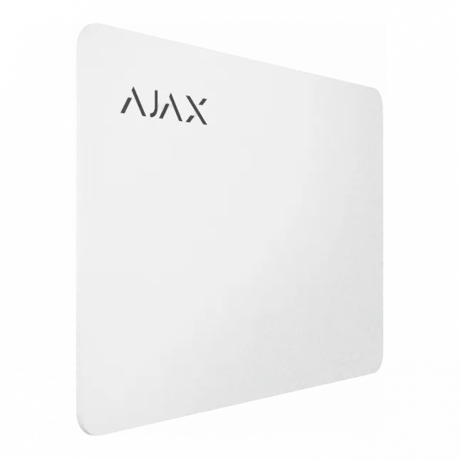 Картка Ajax Pass 1шт, Jeweller, безконтактна, білий