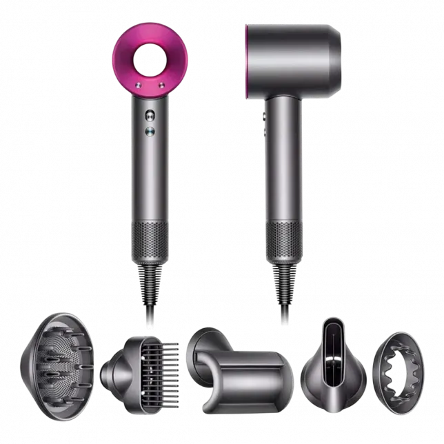 Фен для волосся Dyson Supersonic HD07 (Nickel/Fuchsia)