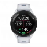 Смарт-годинник Garmin Forerunner 265 з Whitestone корпусом та Whitestone/Tidal Blue білим силіконовим ремінцем
