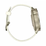 Смарт-годинник Garmin Venu 4 41 мм Lunar Gold з Bone світло-бежевим силіконовим ремінцем