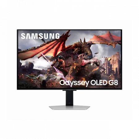 Монітор Samsung 32" Odyssey G80SD HDMI, DP, USB, Bluetooth, OLED, 3840x2160, 240Hz, 0.3ms, G-Sync Compatible