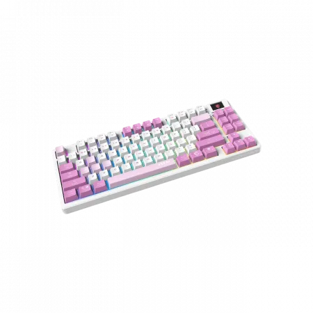 Клавіатура механічна MSI FORGE GK600 TKL W VIOLET UA 83key, mechanical Linear, USB-A, Wireless, Bluetooth, EN/UKR/RU, RGB, фіолетовий